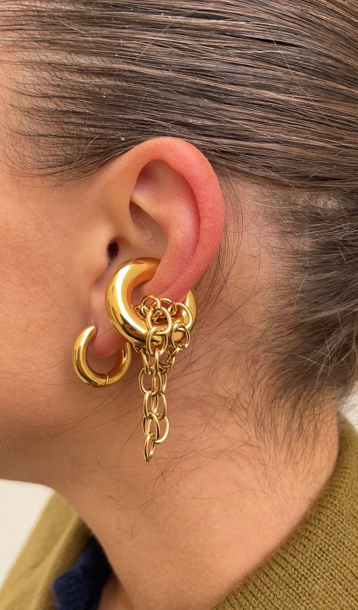 Huge couture ear cuff