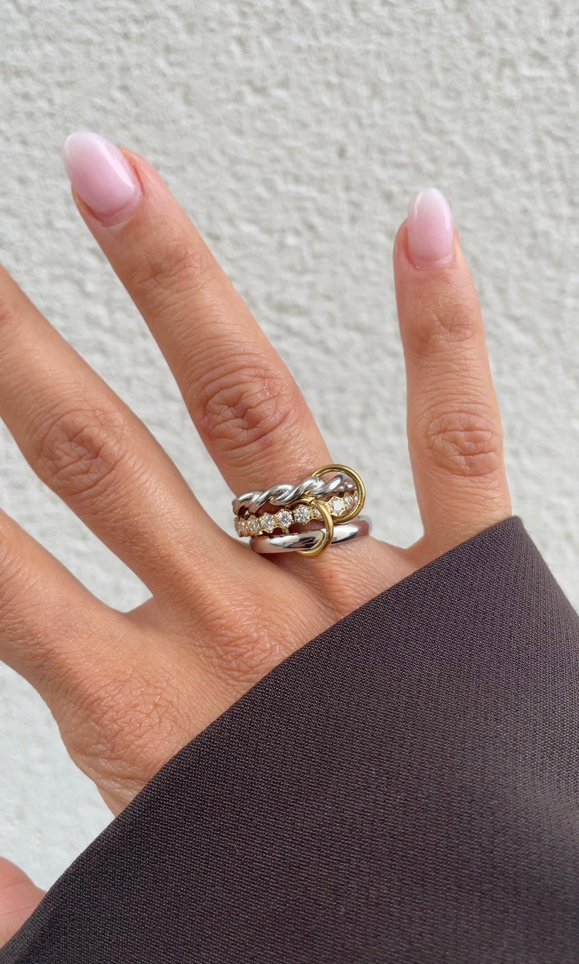 Twisted couture ring