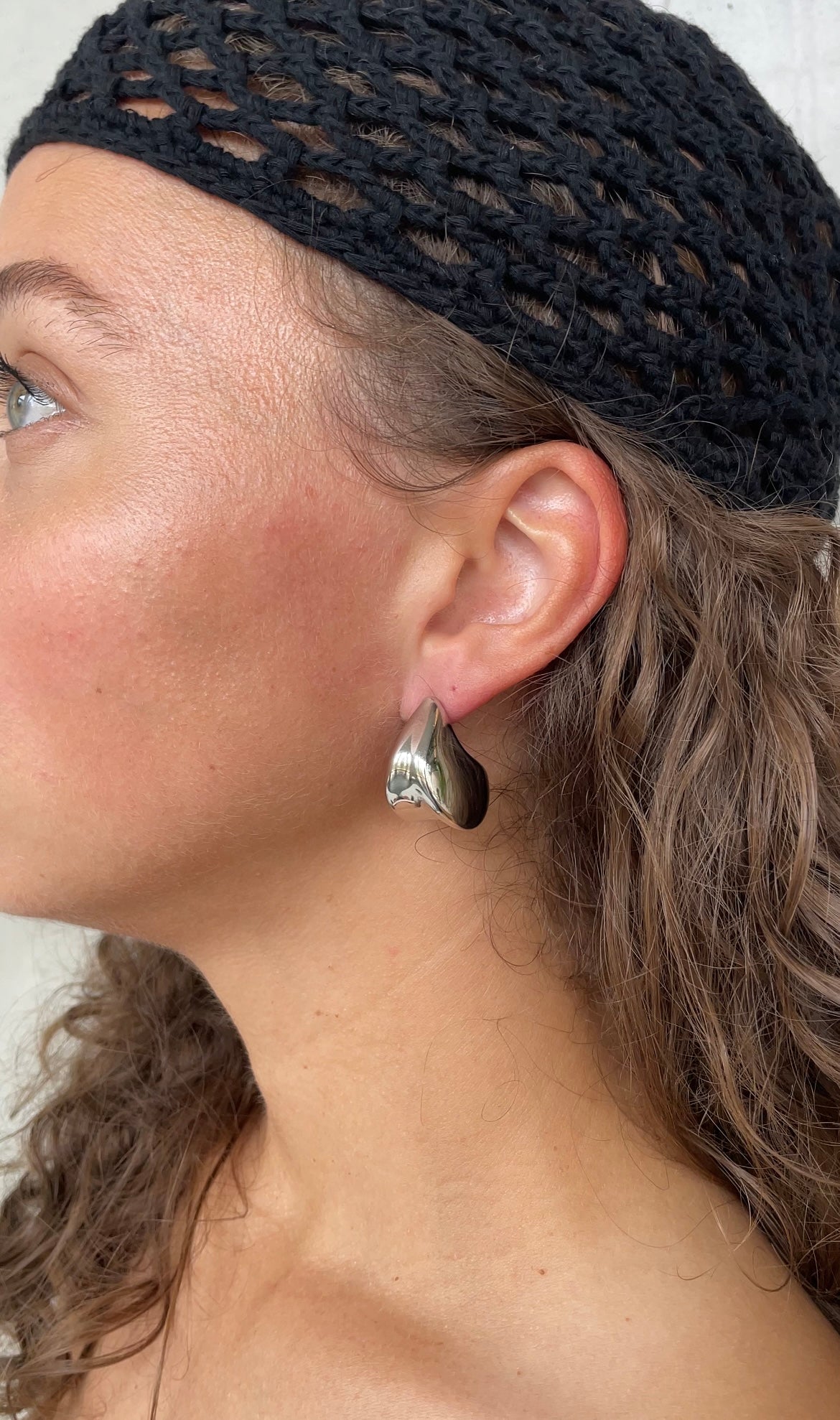 Huge drop earrings