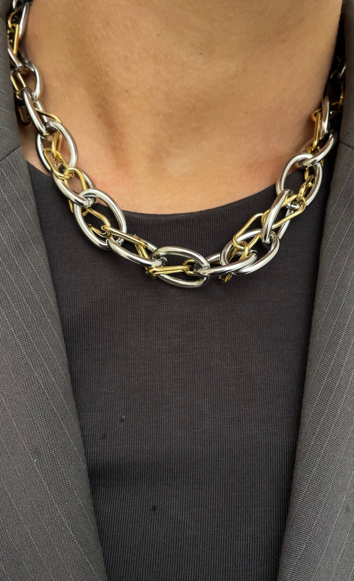 Huge couture necklace