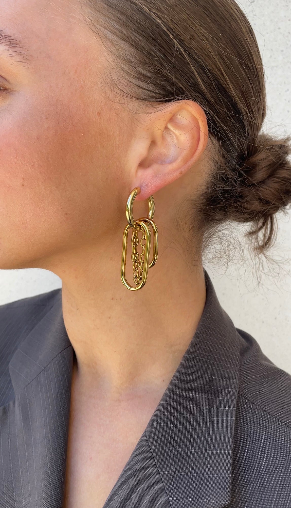 Asymmetric grunge earrings