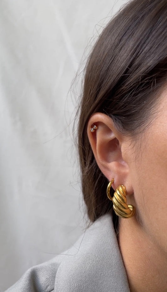 Croissant earrings