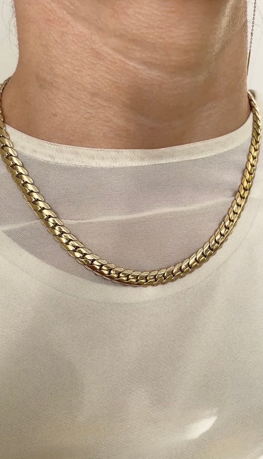 Cuban striped chain